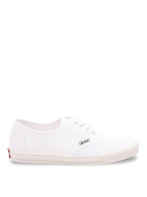 PRADA: trainers - `Imprint` Cotton Sneakers