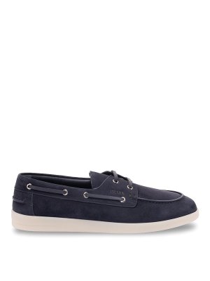 PRADA: Loafers & Slippers - Suede Boat Shoes