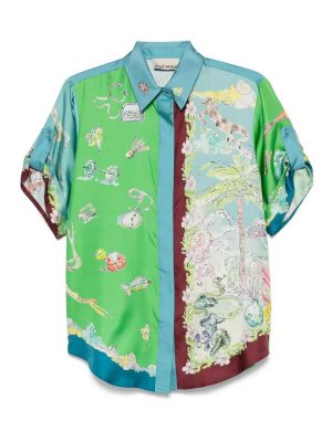 ALEMAIS: shirts - Daria Silk Shirt