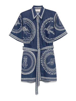 ALEMAIS: ショートドレス - ショートドレス - ブルー