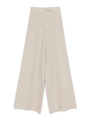 Max Mara: カジュアルトラウザー - カジュアルパンツ - ベージュ