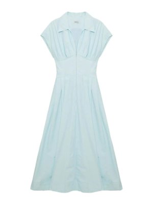 JONATHAN SIMKHAI: ニーレングスドレス - 膝丈ドレス - ブルー