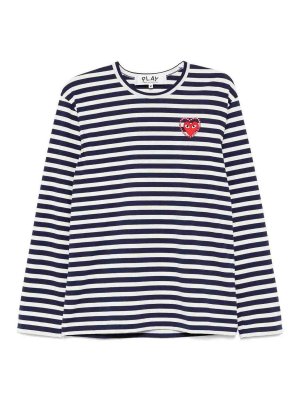 COMME DES GARCONS: Suéteres con cuello pico - Suéter Cuello Redondo - Azul