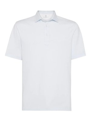 BRUNELLO CUCINELLI: polo shirts - Piqu Polo With Shirt-Style Collar