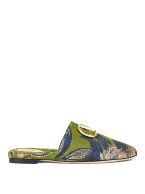 VALENTINO GARAVANI: mules shoes - Floral Slipper Mules