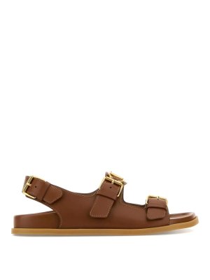 VALENTINO GARAVANI: sandals - Brass Logo Sandals