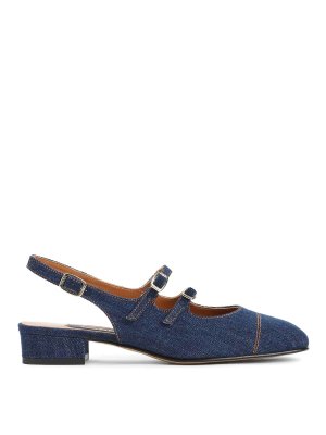 CAREL PARIS: court shoes - Peche 25 Fabrics Mary Jane Pumps