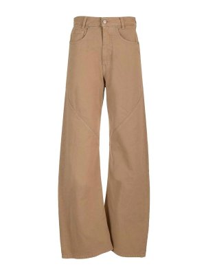 MM6 MAISON MARGIELA: Pantalons casual - Pantalons Décontractés - Beige