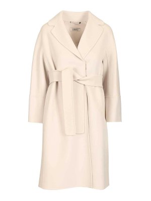 S MAX MARA: Kurze Mäntel - Kurzer Mantel - Weiß