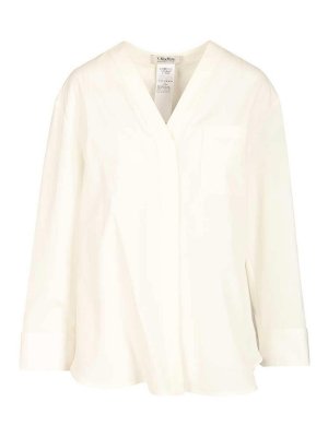 S MAX MARA: Camisas - Camisa - Blanco