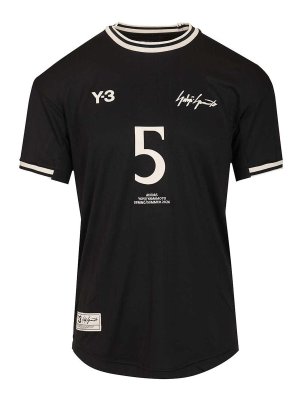 Y-3: t-shirts - Football T-Shirt