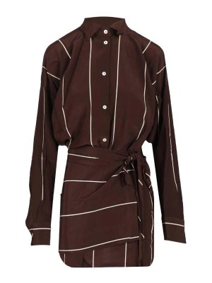 BONDI BORN: Robes courtes - Robe Courte - Marron