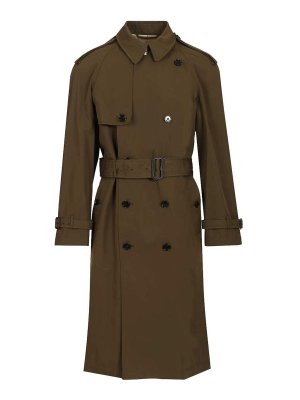 BURBERRY: trench coats - Long And Light Cotton Trench Coat