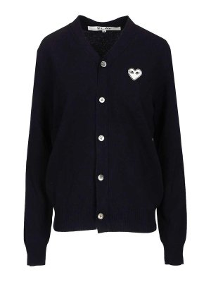 Comme des Garçons Play: カーディガン - カーディガン - ブルー