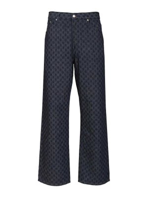 DRIES VAN NOTEN: bootcut jeans - Floral Wide-Leg Jeans
