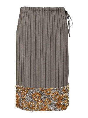 DRIES VAN NOTEN: Knielange und Midi Röcke - Midirock - Grau