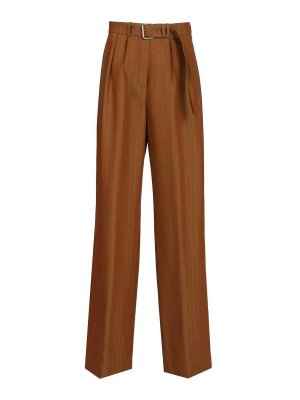 DRIES VAN NOTEN: カジュアルトラウザー - カジュアルパンツ - ブラウン