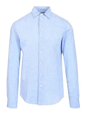EMPORIO ARMANI: シャツ - シャツ - ライトブルー