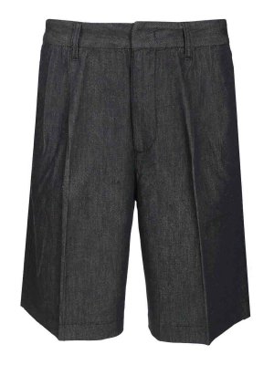 EMPORIO ARMANI: トラウザーショーツ - ショートパンツ - ブルー