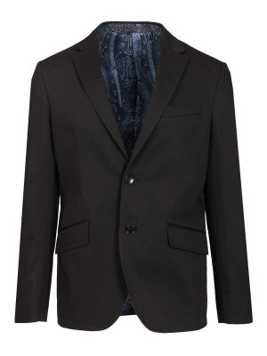 ETRO: ブレザー - ブレザー - ブルー