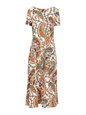 ETRO: ニーレングスドレス - 膝丈ドレス - マルチカラー