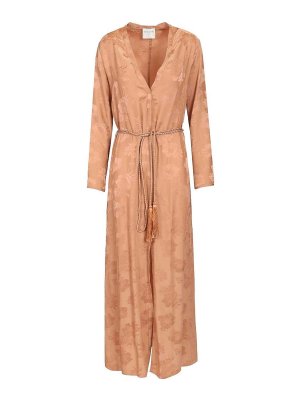 FORTE FORTE: ニーレングスドレス - 膝丈ドレス - ベージュ