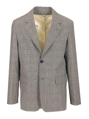 GOLDEN GOOSE: casual jackets - Prince Of Wales Wool Jacket