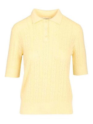 LISA YANG: crew necks - Sweater With Collar