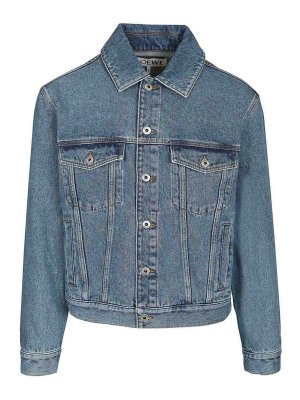 LOEWE: デニムジャケット - デニムジャケット - ブルー