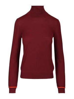 LOEWE: Rollkragenpullover  und Polo-Ausschnitt - Rollkragenpullover - Dunkelrot