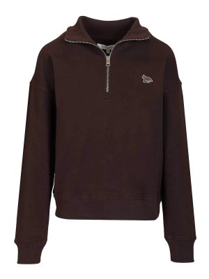 MAISON KITSUNÉ: スウェット＆セーター - スウェットシャツ/セーター - ブラウン