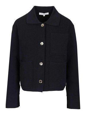 MAISON KITSUNÉ: Chaquetas casual - Chaqueta Casual - Azul