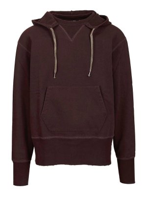 Maison Margiela: スウェット＆セーター - スウェットシャツ/セーター - ダークレッド