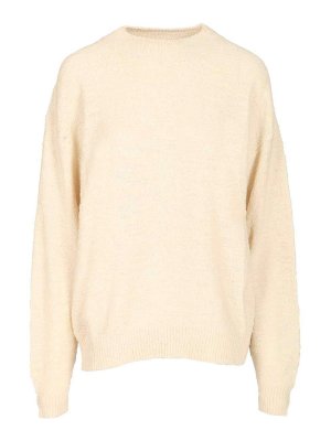 ISABEL MARANT: Strickpullover mit Rundhalsausschnitt - Rundhalspullover - Beige
