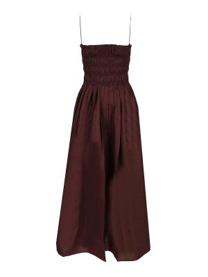 MATTEAU: ニーレングスドレス - 膝丈ドレス - ダークレッド