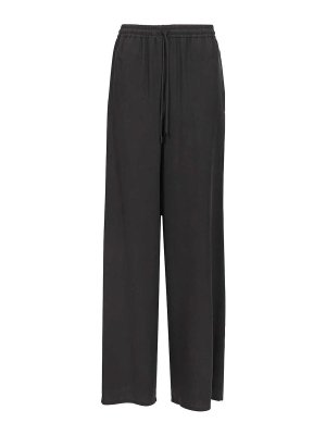 Max Mara: casual trousers - Genero Wide-Leg Washed Silk Trousers