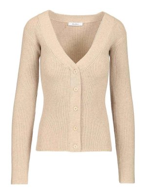 Max Mara: Cárdigans - Cárdigan - Beis