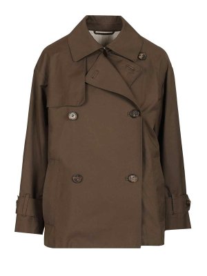 MAX MARA THE CUBE: トレンチコート - トレンチコート - 緑