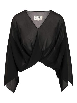 MM6 MAISON MARGIELA: Top e canotte - Maglia a maniche lunghe