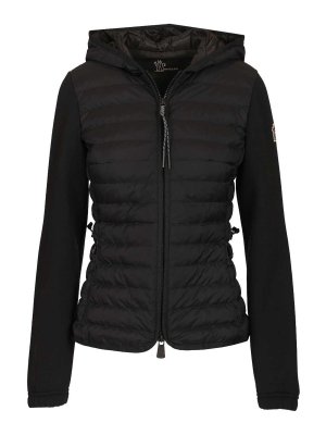 MONCLER: cardigan - Cardigan con cappuccio