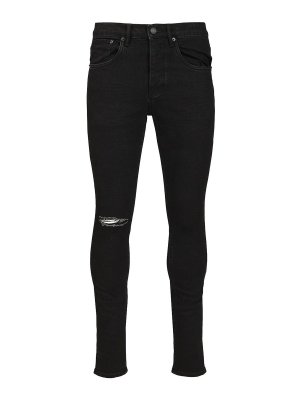 PURPLE BRAND: Jeans Rectos - Vaqueros Rectos - Negro