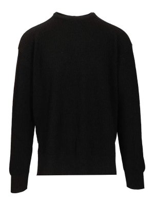 RICK OWENS: Suéteres con cuello pico - Suéter Cuello Redondo - Negro