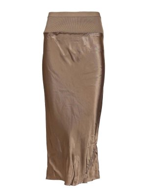 RICK OWENS: Knielange und Midi Röcke - Midirock - Beige