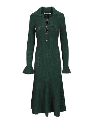 Self Portrait: Vestidos media pierna - Vestido Midi - Verde