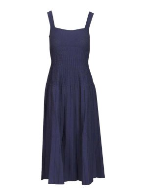 STAUD: Knielange Kleider - Knielanges Kleid - Blau