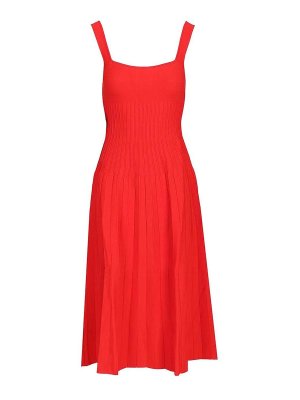 STAUD: knee length dresses - Ellison Midi Dress