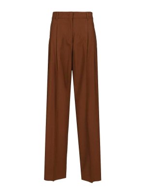 MAX MARA STUDIO: カジュアルトラウザー - カジュアルパンツ - ブラウン