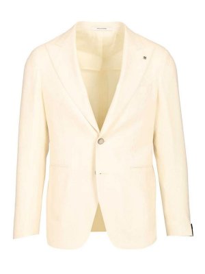 TAGLIATORE: blazers - Vesuvio Wool And Silk Blazer