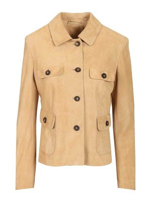TAGLIATORE: leather jacket - Suede Jacket