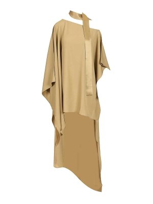 TALLER MARMO: knee length dresses - Trebbia Asymmetric Cady Caftan